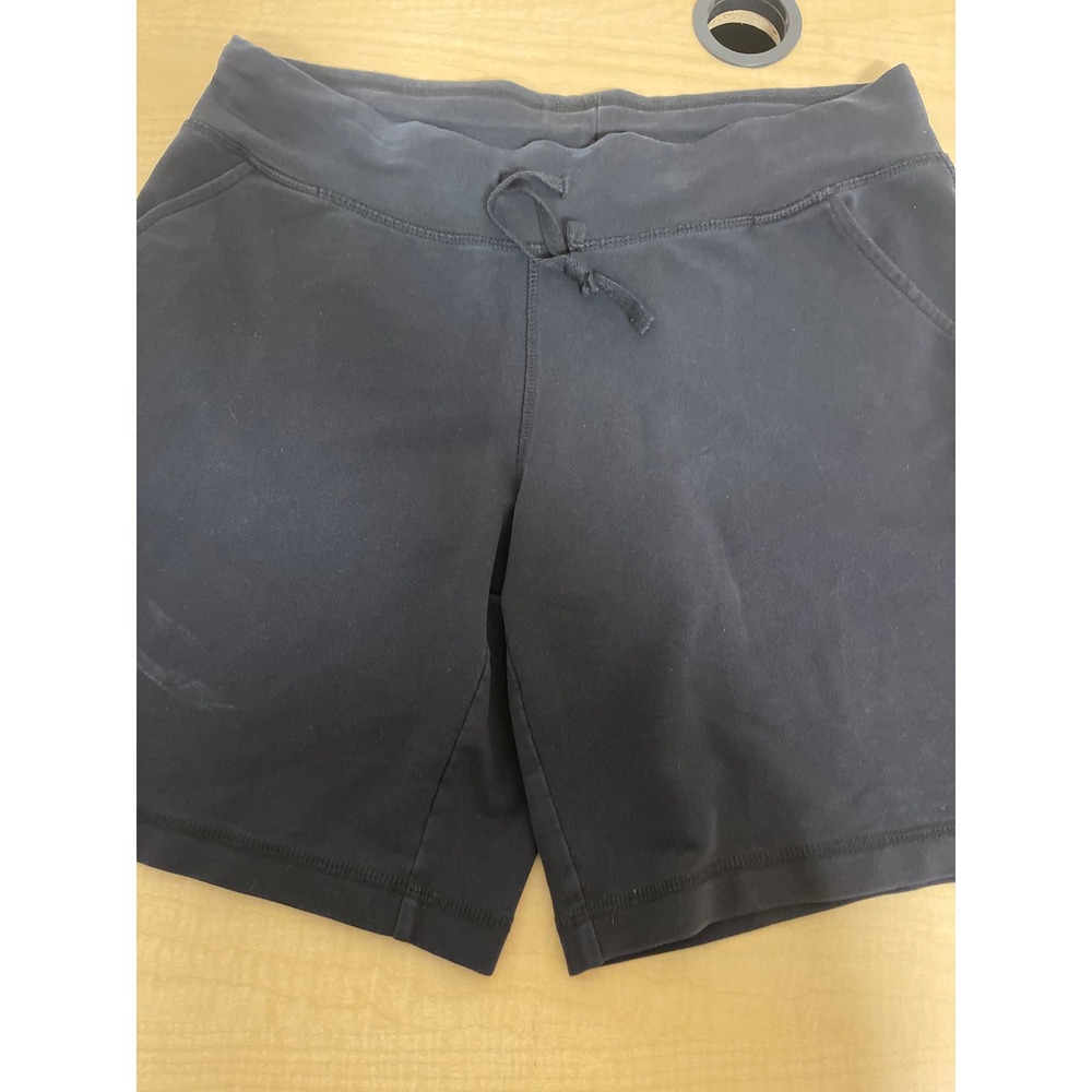 Danskin Now Black Drawstring Athletic Shorts Womens Medium 8-10 Pockets Lounge